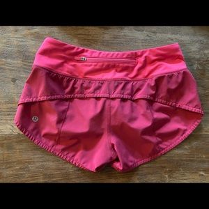 Lulu lemon speed up shorts